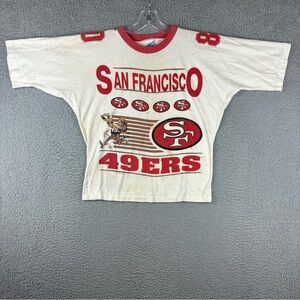 Vintage San Francisco 49ers Miner NFL All Pro Shirt One Size 1995 Stains Holes‎